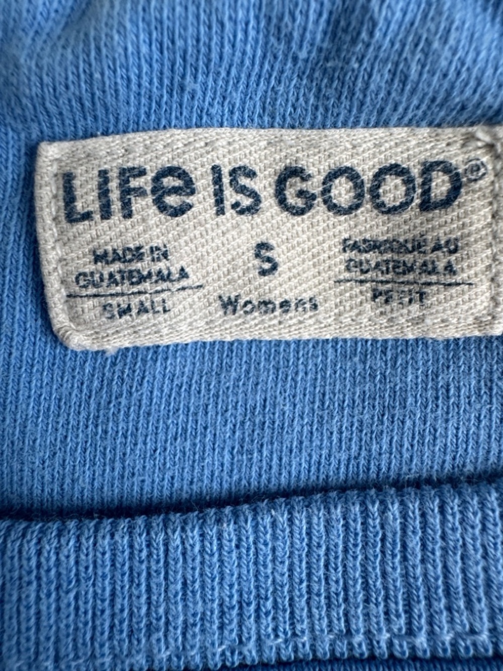 Life Is Good | Simply True Fleece Crew | Peace. Love. Beach. | in size S - Picture 7 of 10
